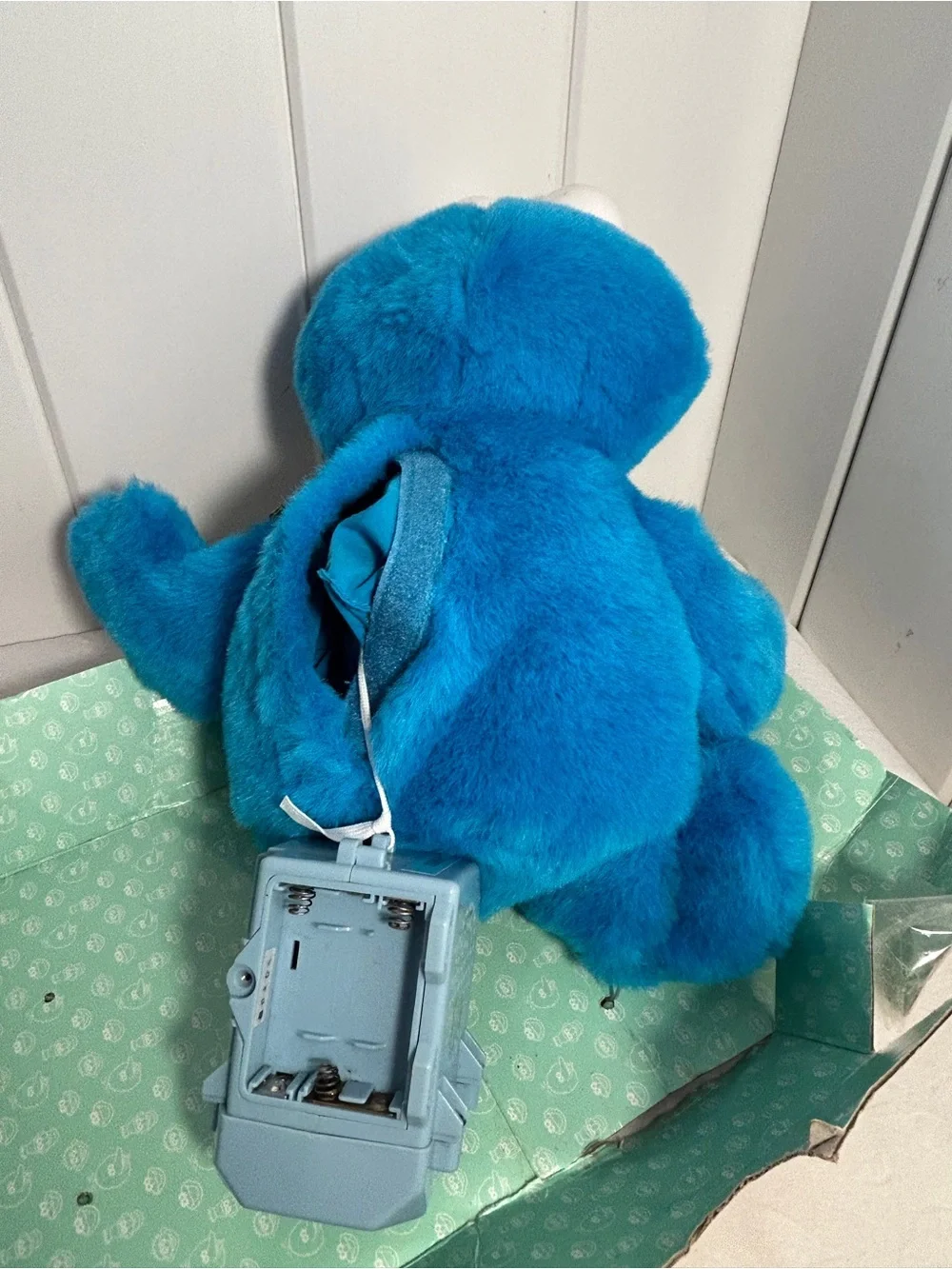 90s Vintage Tyco  Cookie Monster  Sesame Street Plush 1997 stuffed animal Toy